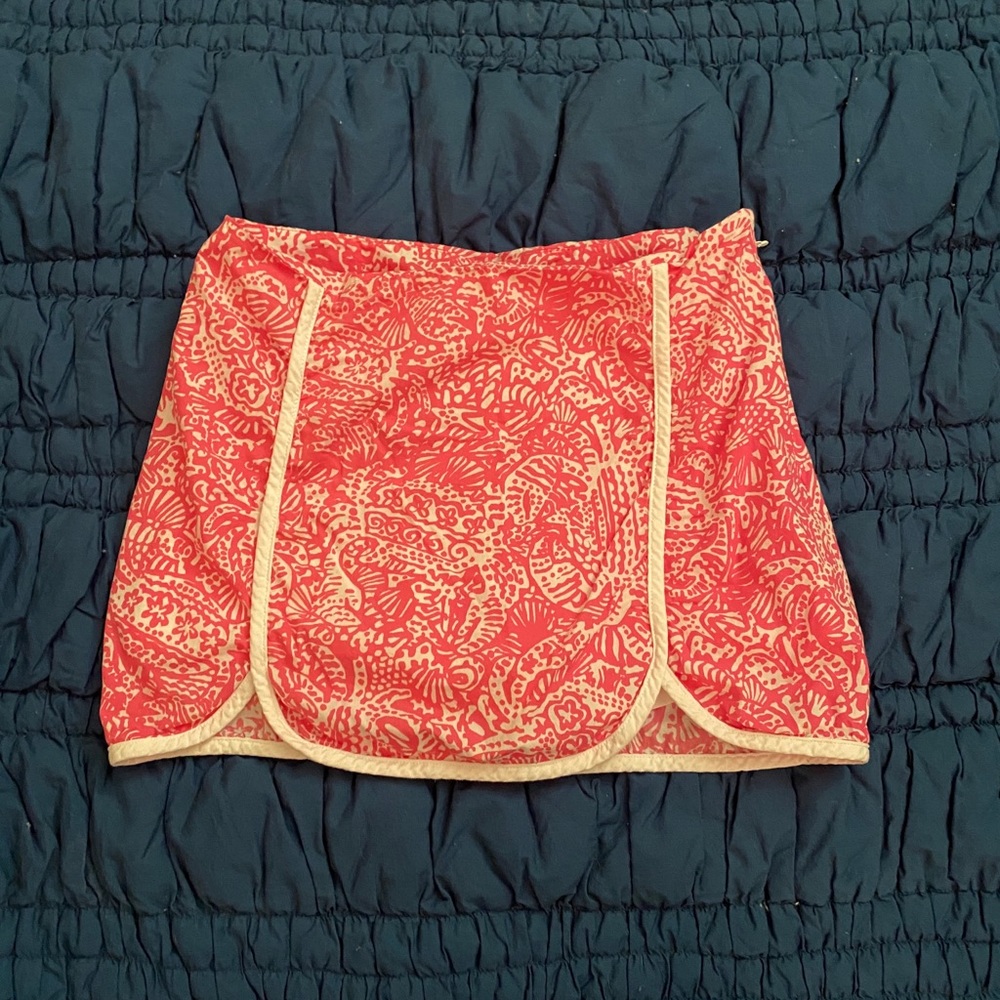 Lilly Pulitzer Pink & White Patterned Skort